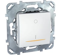 1-клавишный выключатель Systeme Electric Unica Бел 2-полюсный 16A MGU5.262.18ZD