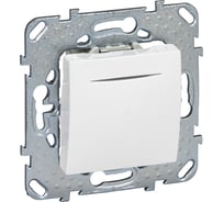 1-клавишный кнопочный выключатель Systeme Electric Unica Бел с/п MGU5.206.18NZD