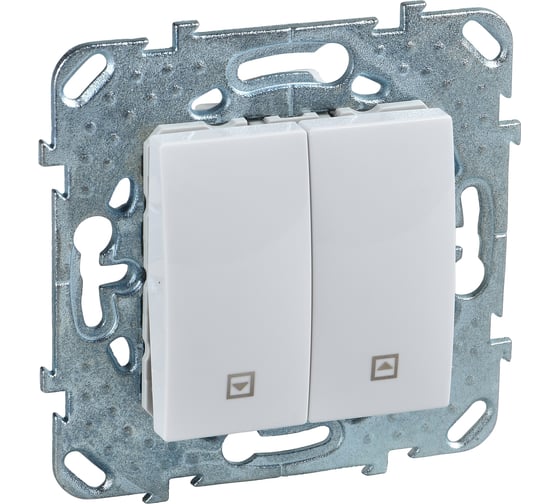 Жалюзийная кнопка Systeme Electric Unica Бел MGU5.207.18ZD