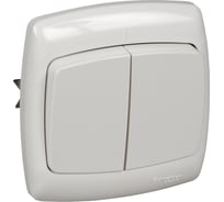 Выключатель Systeme Electric 2-кл. СП Рондо 10А бел SchE ВС5У-228 VS5U-228-BI ВС5У-228-би