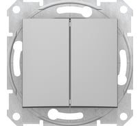 Механизм переключателя Systeme Electric 2-кл. Sedna алюм. SchE SDN0600160
