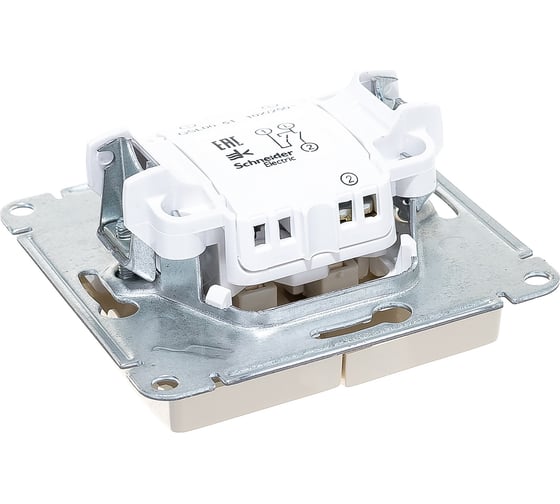 Механизм выключателя Systeme Electric 2-кл. GLOSSA беж. SchE GSL000251