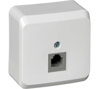 Телефонная розетка Systeme Electric (Schneider Electric) Этюд, белый TELA-001B