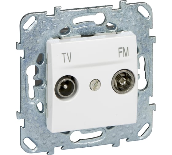 Розетка TV-FM Systeme Electric Unica Бел единственная MGU5.451.18ZD 1