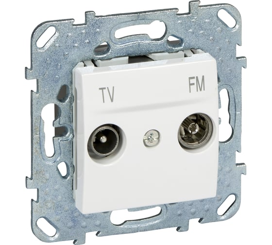 Розетка TV-FM Systeme Electric Unica Бел оконечная MGU5.452.18ZD