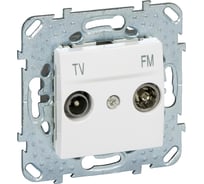 Розетка TV-FM Systeme Electric Unica Бел проходная MGU5.453.18ZD