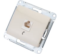 Механизм телефонной розетки Systeme Electric 1-м RJ11 GLOSSA беж. SchE GSL000281T
