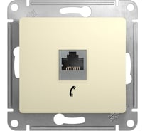 Механизм телефонной розетки Systeme Electric (Schneider Electric) GLOSSA, RJ11, бежевый GSL000281T