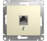 Механизм телефонной розетки Systeme Electric (Schneider Electric) GLOSSA, RJ11, бежевый GSL000281T 1