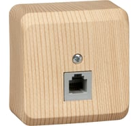 Телефонная розетка Systeme Electric Lexel Этюд Дача Сосна 1-ая, наружная TELA-001D