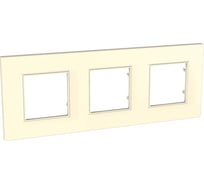 Рамка 3-ая Systeme Electric Unica Quadro Бежевый MGU2.706.25