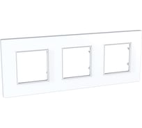 Рамка 3-ая Systeme Electric Unica Quadro Белый MGU2.706.18