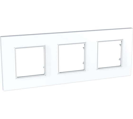 Рамка 3-ая Systeme Electric Unica Quadro Белый MGU2.706.18 1