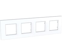 Рамка 4-ая Systeme Electric Unica Quadro Белый MGU2.708.18