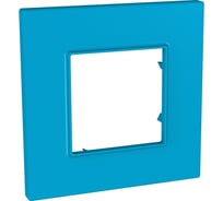 Рамка 1-ая Schneider Electric Unica Quadro Голубика MGU4.702.26