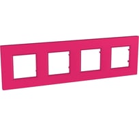 Рамка 4-ая Systeme Electric Unica Quadro Малина MGU4.708.27