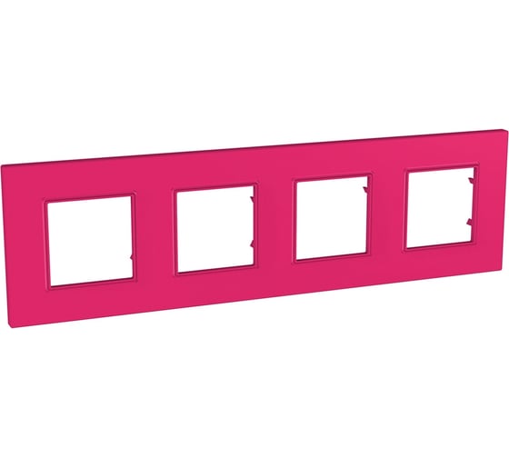 Рамка 4-ая Systeme Electric Unica Quadro Малина MGU4.708.27 1