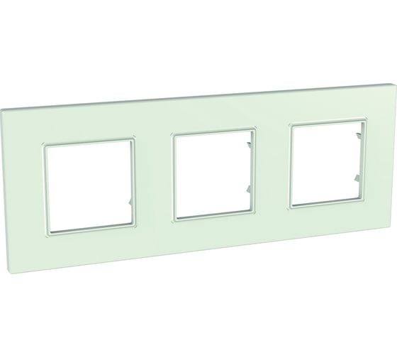 Рамка 3-ая Systeme Electric Unica Quadro Матовое стекло MGU2.706.17 1