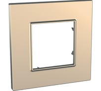 Рамка 1-ая Systeme Electric Unica Quadro Медь MGU6.702.56