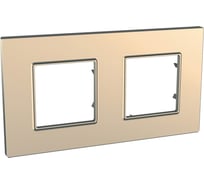 Рамка 2-ая Systeme Electric Unica Quadro Медь MGU6.704.56