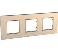 Рамка 3-ая Systeme Electric Unica Quadro Медь MGU6.706.56