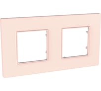 Рамка 2-ая Systeme Electric Unica Quadro Розовый жемчуг MGU4.704.37