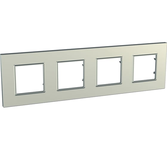 Рамка 4-ая Systeme Electric Unica Quadro Титан MGU6.708.57