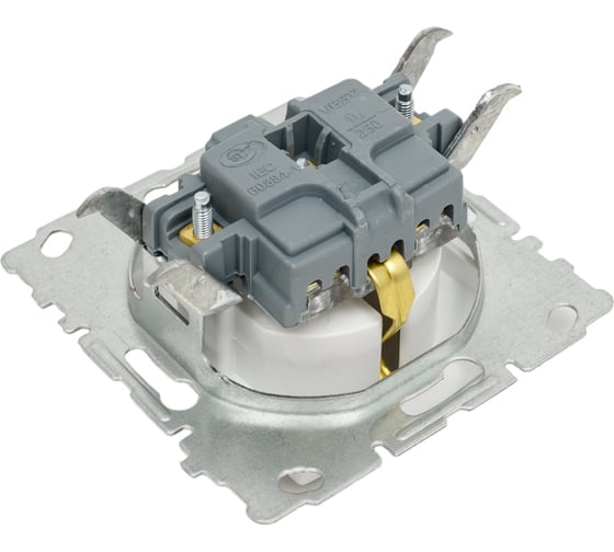 Одинарная розетка Vesta Electric palermo с заземлением, без рамки FRZ00070027BEL