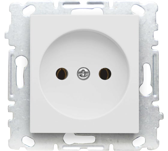 Одинарная розетка Vesta Electric palermo без заземления, без рамки FRZ00070028BEL 1