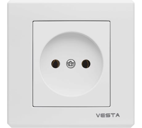 Розетка Metronex Electric Палермо одинарная без заземления F00040102BEL