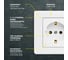 Розетка Metronex Electric Палермо одинарная без заземления F00040102BEL 3
