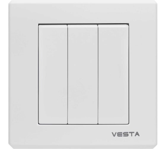 Выключатель Vesta Electric palermo трехклавишный FVK040303BEL