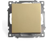 1-клавишный механизм переключателя STEKKER 250в, 10а, серия катрин, золото, gls10-7105-08, 49214