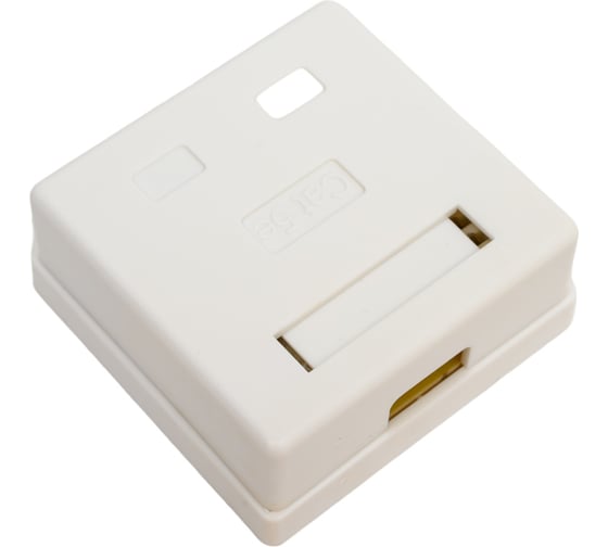Настенная компьютерная розетка Ripo 2 порта, cat.5e (класс d), 100мгц, 2xrj45/8p8c, белая 003-500002