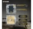 Механизм 1-местной компьютерной розетки STEKKER rj-45, серия катрин, золото, gls00-7107-08, 49227 4