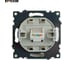 Механизм 1-местной компьютерной розетки STEKKER rj-45, серия катрин, золото, gls00-7107-08, 49227 11