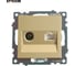 Механизм розетки STEKKER tv + компьютерная rj-45, серия катрин, золото, gls00-7106-08, 49230 8