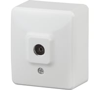 Розетка TV ЭРА 11-3201-01 одиночная, ОУ, IP20, Эксперт, белый Б0020724