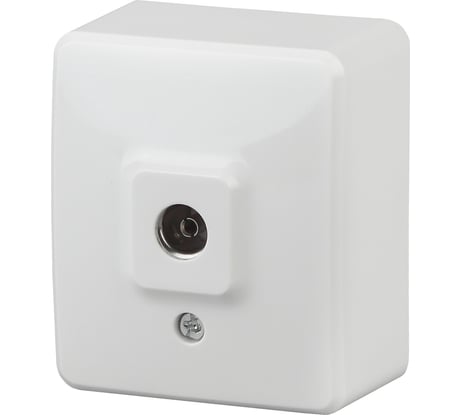 Розетка TV ЭРА 11-3201-01 одиночная, ОУ, IP20, Эксперт, белый Б0020724