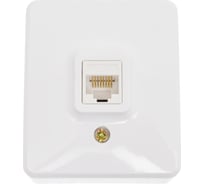 Информационная розетка ЭРА 11-3203-01 RJ45, открытой установки, IP20, Эксперт, белый Б0020730