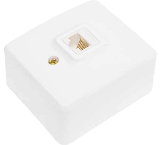 Информационная розетка ЭРА 11-3203-01 RJ45, открытой установки, IP20, Эксперт, белый Б0020730