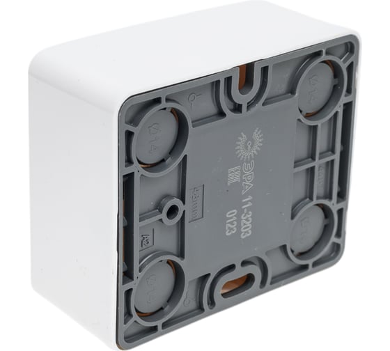 Информационная розетка ЭРА 11-3203-01 RJ45, открытой установки, IP20, Эксперт, белый Б0020730