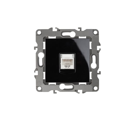 Информационная розетка ЭРА 12-3107-06 RJ45, IP20, 12, чёрный Б0014728 1