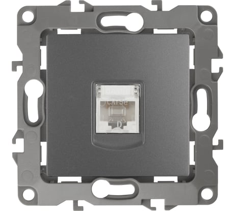 Информационная розетка ЭРА 12-3107-12 RJ45, IP20, 12, графит Б0019350