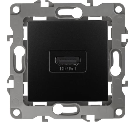 Розетка ЭРА 12-3114-05 HDMI, IP20, 12, антрацит Б0027485