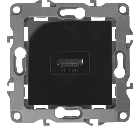 Розетка ЭРА 12-3114-06 HDMI, IP20, 12, чёрный Б0027486
