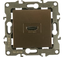 Розетка ЭРА 12-3114-13 HDMI, IP20, 12, бронза Б0027488