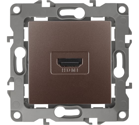 Розетка ЭРА 12-3114-13 HDMI, IP20, 12, бронза Б0027488