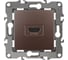 Розетка ЭРА 12-3114-13 HDMI, IP20, 12, бронза Б0027488 2