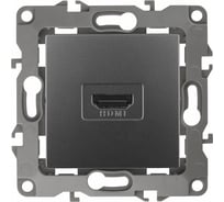 Розетка ЭРА 12-3114-12 HDMI, IP20, 12, графит Б0027487